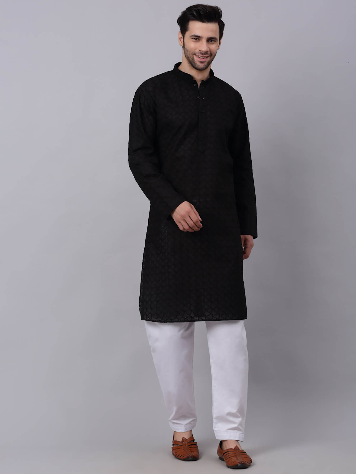 Buy Multicoloured 2-Piece Ethnic Suit for Men by KISAH Online | Ajio.com
